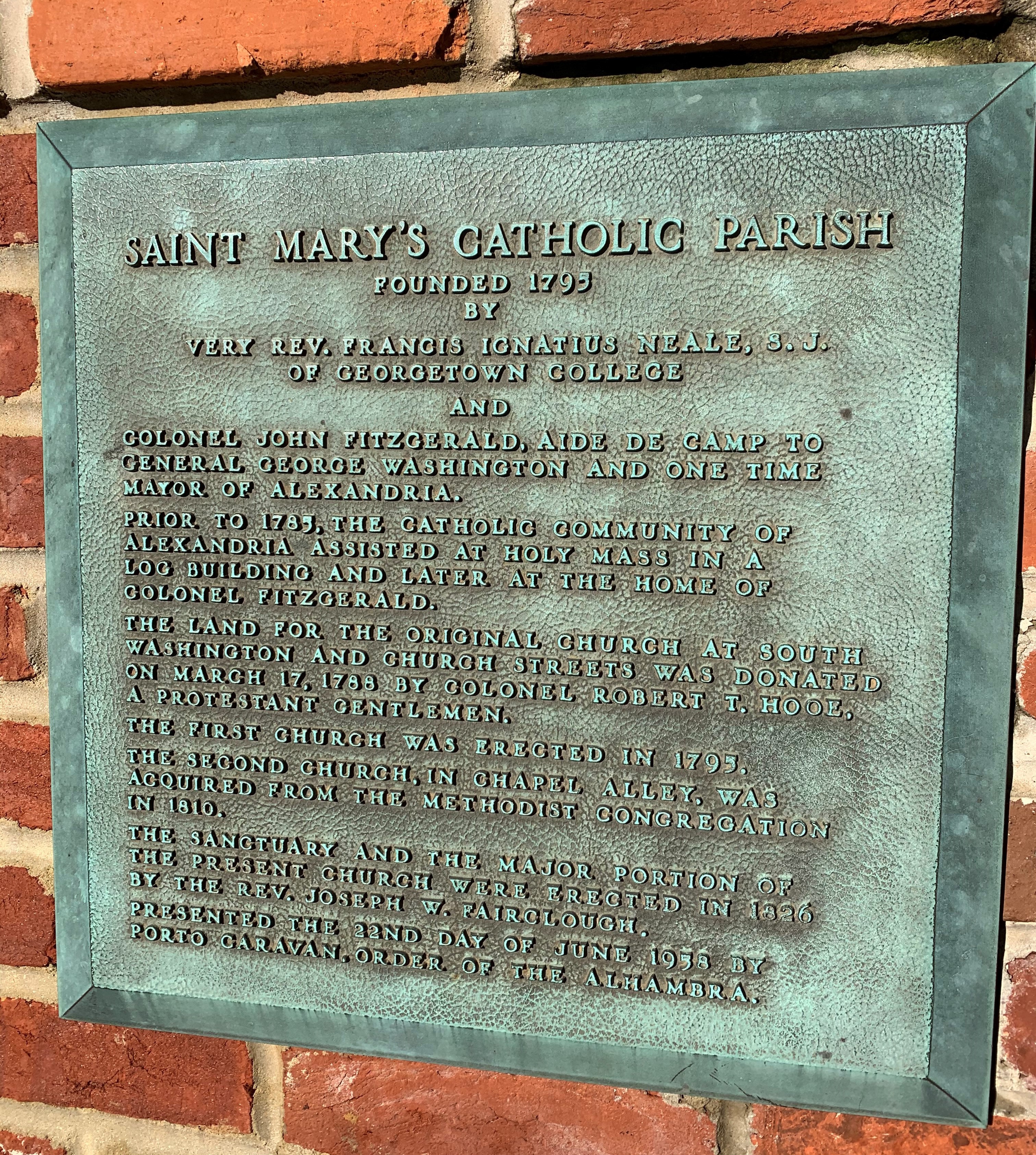 historical marker near basilica